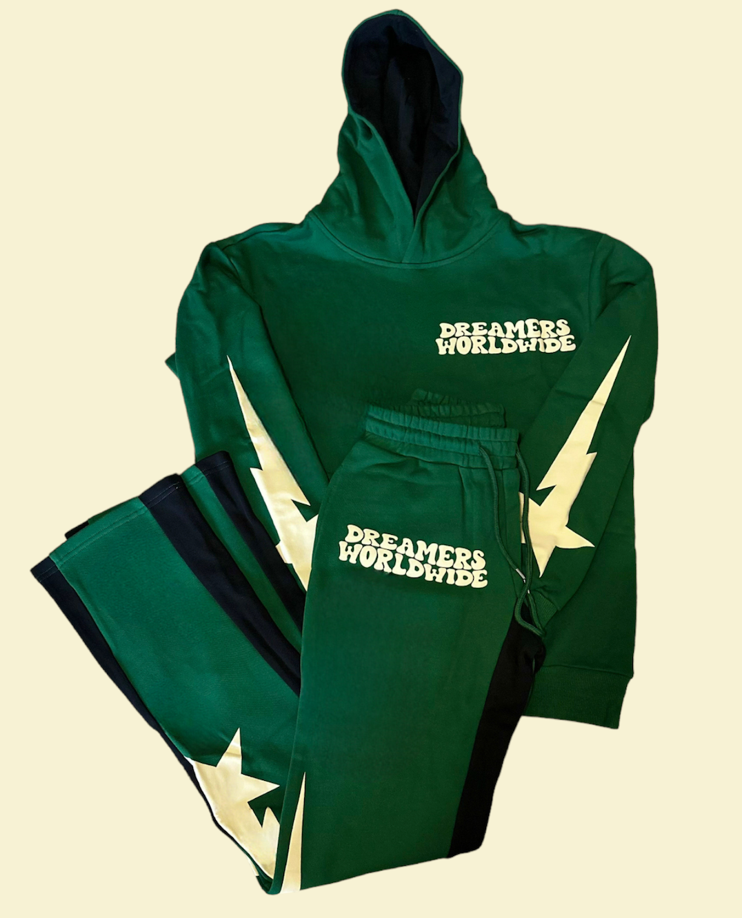 GREEN SHOOTING STAR SWEATPANTS