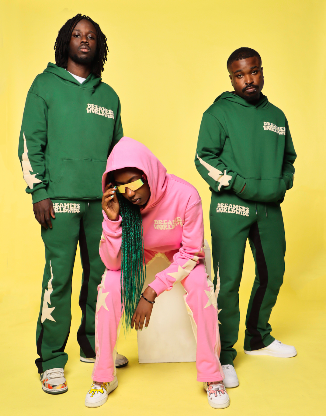GREEN SHOOTING STAR SWEATPANTS