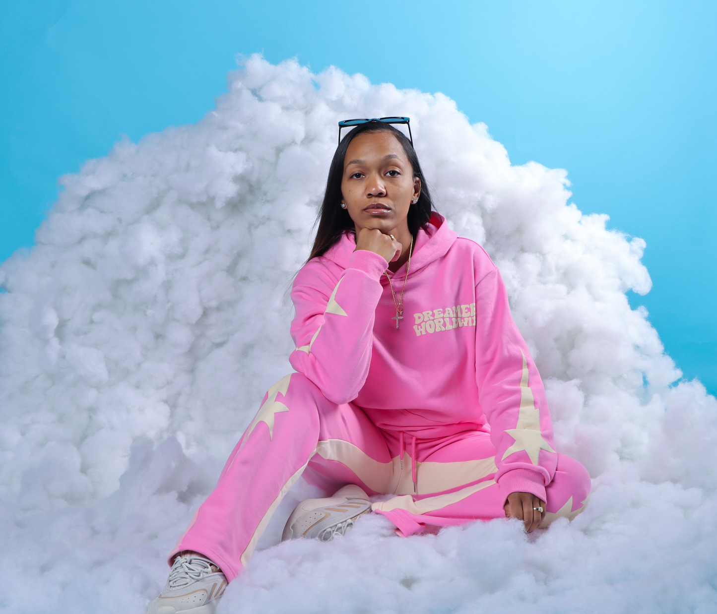 PINK SHOOTING STAR HOODIE