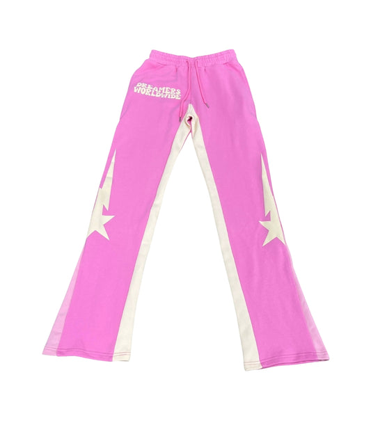 PINK SHOOTING STAR SWEATPANTS